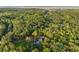 An aerial view of a private home and pool surrounded by lush mature forest at 2885 Plow Ground Rd, Johns Island, SC 29455