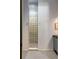 This stylish shower features eye-catching tiles and modern fixtures at 2885 Plow Ground Rd, Johns Island, SC 29455