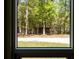 An interior view looks out through the window into a lush and inviting forested area at 2885 Plow Ground Rd, Johns Island, SC 29455
