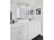Clean bathroom with a double vanity, offering ample counter space and a modern shower design for ease of use at 2928 Tranquility Rd, Mount Pleasant, SC 29466