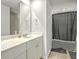 Clean bathroom featuring a shower, vanity with a sink, and modern finishes, offering a functional and stylish space at 302 Fox Gap Rd, Summerville, SC 29486