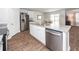 Modern kitchen with stainless steel appliances and center island at 369 Spruce Ivy St, Moncks Corner, SC 29461