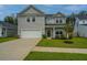 Beautiful two-story home with attached garage, and nicely landscaped front yard with green grass at 4314 Cotton Flt Rd, Summerville, SC 29485