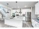 Kitchen with island and stainless steel appliances at 4314 Cotton Flt Rd, Summerville, SC 29485
