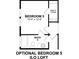 Optional bedroom 5 floor plan featuring bathroom 3 and walk-in closet at 455 White Magnolia St, Moncks Corner, SC 29461