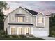 Charming two-story home with neutral siding, a black roof, and an attached two-car garage at 455 White Magnolia St, Moncks Corner, SC 29461