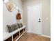 Organized mud room with built-in bench, storage baskets, and hooks for coats, offering a practical entryway solution at 455 White Magnolia St, Moncks Corner, SC 29461