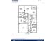 Detailed floor plan showcasing the layout of a one-story home, including bedrooms, bathrooms, and living spaces at 6246 Gritman Dr, Hollywood, SC 29470