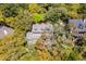 Inviting aerial view of a well-maintained home surrounded by lush greenery and mature trees at 66 New Settlement Rd, Kiawah Island, SC 29455