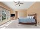 Bedroom with ceiling fan, and neutral color walls at 66 New Settlement Rd, Kiawah Island, SC 29455