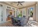 Outdoor patio with access to multiple rooms providing ideal indoor/outdoor living at 66 New Settlement Rd, Kiawah Island, SC 29455