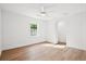 Light filled bedroom with closet and ceiling fan at 920 Julia St, Charleston, SC 29412