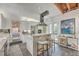 Modern kitchen with granite countertops, stainless steel appliances, and breakfast bar at 95 Ashley Ave # D, Charleston, SC 29401