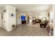 Spacious living room with hardwood floors, neutral walls, and cozy furniture at 10032 Randall, McClellanville, SC 29458