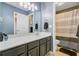 Bright bathroom features a double vanity, large mirror, and separate shower for a spa-like experience at 101 Writing Ct, Ladson, SC 29456