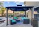 Inviting patio with outdoor seating and stylish gazebo for relaxing or entertaining at 101 Writing Ct, Ladson, SC 29456
