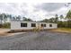 Charming single-story home with white siding and black shutters; a gravel driveway leads to the property at 115 Sandy Oaks Ln, Cross, SC 29436