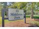Middleton Park signage amid lush greenery, inviting residents to explore the community at 123 Dasharon Ln, Goose Creek, SC 29445