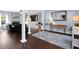 Bright living area with hardwood floors, stylish furniture, and cozy fireplace at 1255 Horseshoe Bnd, Mount Pleasant, SC 29464