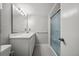 Clean, modern bathroom features a marble countertop vanity and glass-enclosed shower at 14 Lockwood Dr # 6E, Charleston, SC 29401