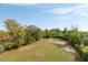 Vast backyard is perfect for outdoor activities, surrounded by mature trees and lush greenery at 1651 Atlantic Ave, Sullivans Island, SC 29482