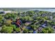 Aerial view showing proximity to the Ashley River and neighborhood homes surrounded by mature trees at 17 8Th Ave # 17G, Charleston, SC 29403