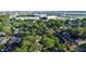 Desirable aerial view of neighborhood, mature trees, manicured green spaces, and proximity to the city at 17 8Th Ave # 17G, Charleston, SC 29403