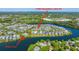 Stunning aerial view of a lakeside community with a beautiful pool and well-maintained homes at 1700 Paradise Lake Dr at 1700 Paradise Lake Dr, Mount Pleasant, SC 29464