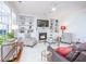 Bright living room with hardwood floors, fireplace and built-in shelving at 1700 Paradise Lake Dr, Mount Pleasant, SC 29464