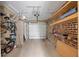 Clean garage space with white door and organized storage shelves at 2 Bedons Aly, Charleston, SC 29401