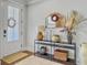 Bright entryway featuring a modern console table, decorative mirror, and elegant accents at 2823 Dearmin Dr, Mount Pleasant, SC 29466