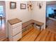Functional entryway with built-in storage bench, providing a practical and organized space at 306 Fairlawn Drive, Moncks Corner, SC 29461