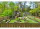 Well-manicured garden and greenhouse, enclosed by a fence at 3060 Bohicket Rd, Johns Island, SC 29455