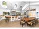 Spacious kitchen featuring a large island, a dining area, and stainless steel appliances at 3060 Bohicket Rd, Johns Island, SC 29455