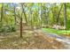 View of landscaped yard with mature trees and lush greenery surrounding a quaint wooden house at 3060 Bohicket Rd, Johns Island, SC 29455