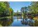 Scenic view of the pond surrounded by mature trees and nearby homes in the community at 3502 Stockton Dr, Mount Pleasant, SC 29466
