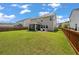 Spacious backyard featuring a stained wood fence and a screened in porch off of the house at 364 Deep River Rd, Summerville, SC 29486