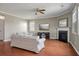 Comfortable living room with a fireplace, tv, neutral walls, and hardwood floors at 364 Deep River Rd, Summerville, SC 29486