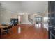 Open living room with hardwood floors and staircase at 364 Deep River Rd, Summerville, SC 29486