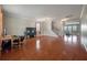 Spacious living room featuring hardwood floors, a staircase, and neutral paint at 364 Deep River Rd, Summerville, SC 29486