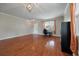 Bright hardwood floored Living Room with a front view at 364 Deep River Rd, Summerville, SC 29486