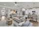 Open-concept living area with kitchen view, showcasing stylish furnishings and ample natural light at 3968 Hanoverian Dr, Mount Pleasant, SC 29429
