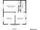 The floor plan showcases the primary bedroom, living room, bathroom and bedroom layout at 410 Ocean Oaks Ct, Kiawah Island, SC 29455