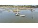 Scenic view of a waterfront dock, perfect for fishing, boating, and enjoying the natural surroundings at 4584 Olde Smoak House Rd, Meggett, SC 29449
