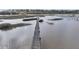 Long dock stretches across the water, offering scenic views and recreational opportunities at 4584 Olde Smoak House Rd, Meggett, SC 29449