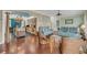 Open concept living room with hardwood floors at 4584 Olde Smoak House Rd, Meggett, SC 29449