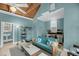 Cozy and efficient living space with compact kitchen, futon, and modern amenities, maximizing comfort at 4584 Olde Smoak House Rd, Meggett, SC 29449