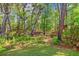 Large backyard featuring lush green grass, mature trees, and shady areas for outdoor enjoyment at 5035 Gum Tree Ln, Johns Island, SC 29455