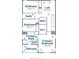 Detailed floor plan showing layout of the upper level, including primary bedroom, loft, bath and balcony at 5035 Gum Tree Ln, Johns Island, SC 29455