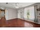 Spacious living room with hardwood floors, a window and neutral colored walls at 65 University Dr, Ladson, SC 29456